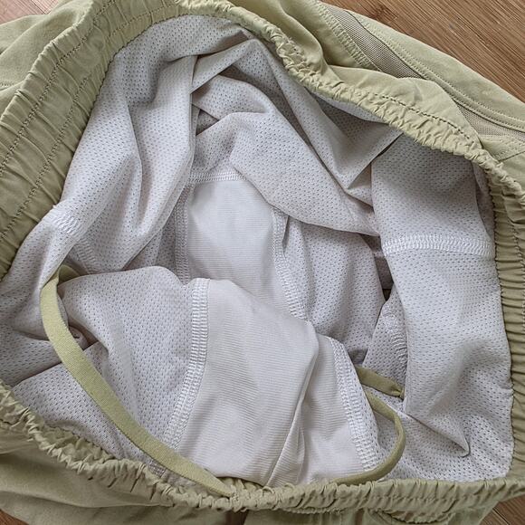 Lululemon Shorts Mens S Green Pace Breaker 7” Linerless Gym Running Athletic - Picture 4 of 5